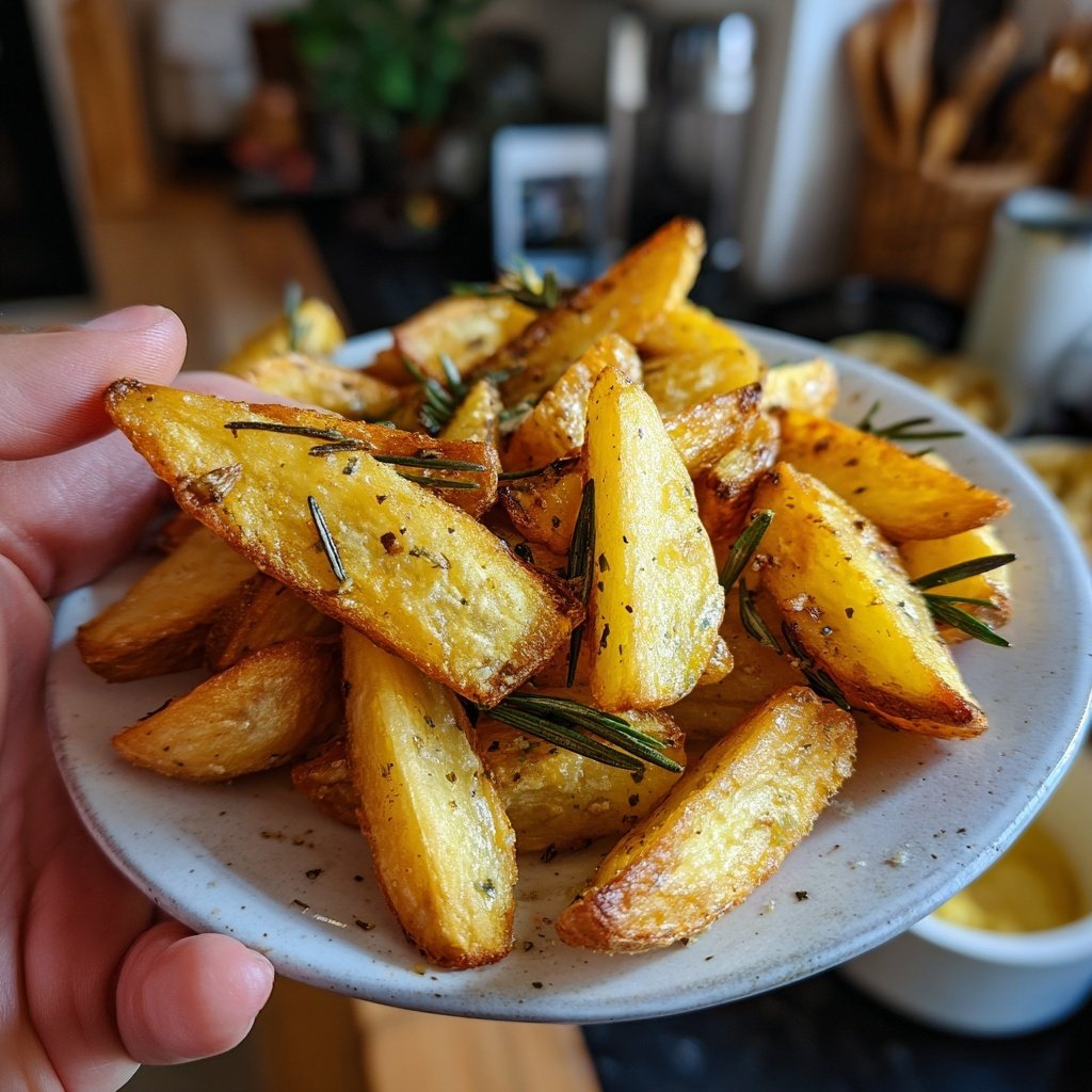 Süßkartoffel Spalten Mit Rosmarin