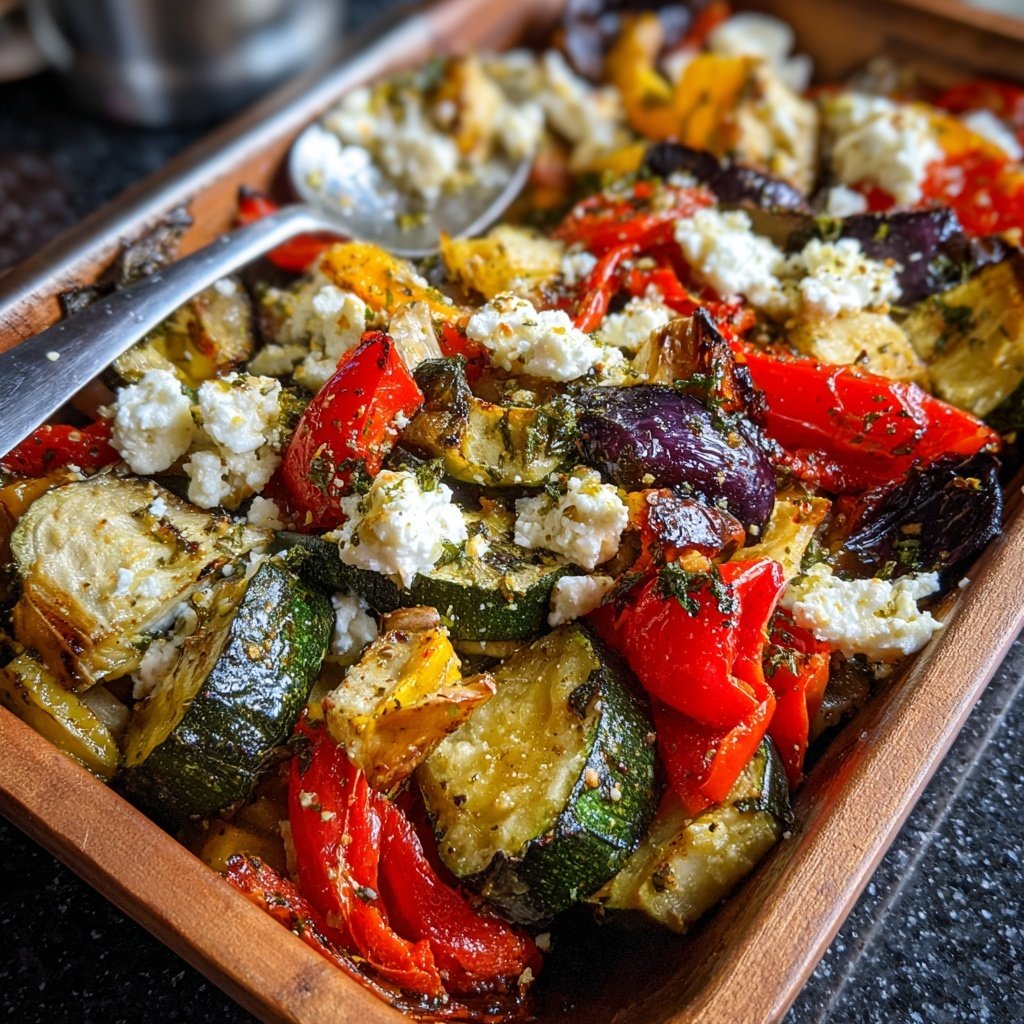 Gesund & Leicht Mediterrane Gemüsepfanne mit Feta