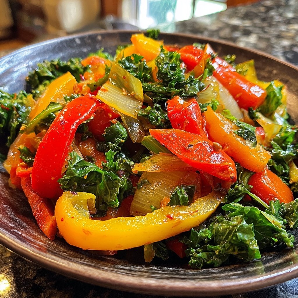 Kalorienarme Gemüsepfanne Mit Paprika
