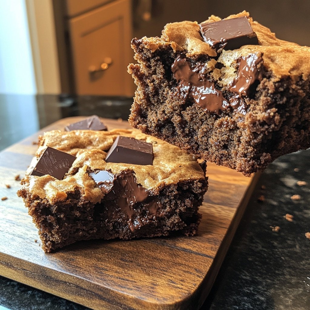 Fudgy Chewy Browkies (Brookies)