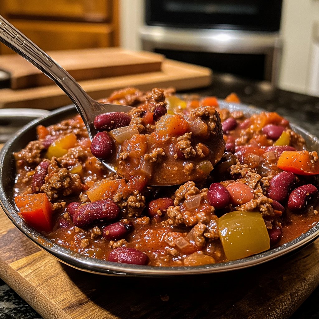 Chili sin Carne mit Kakao
