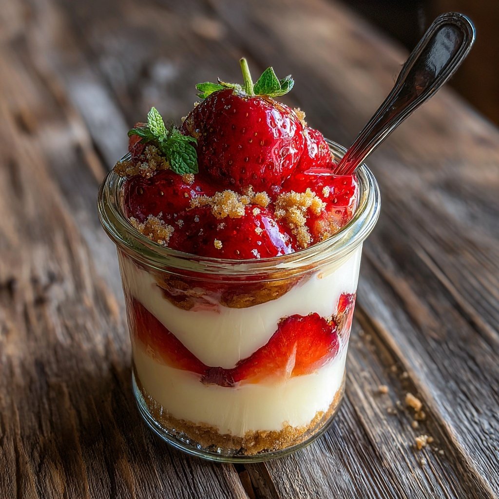 Erdbeer Mascarpone Dessert Im Glas