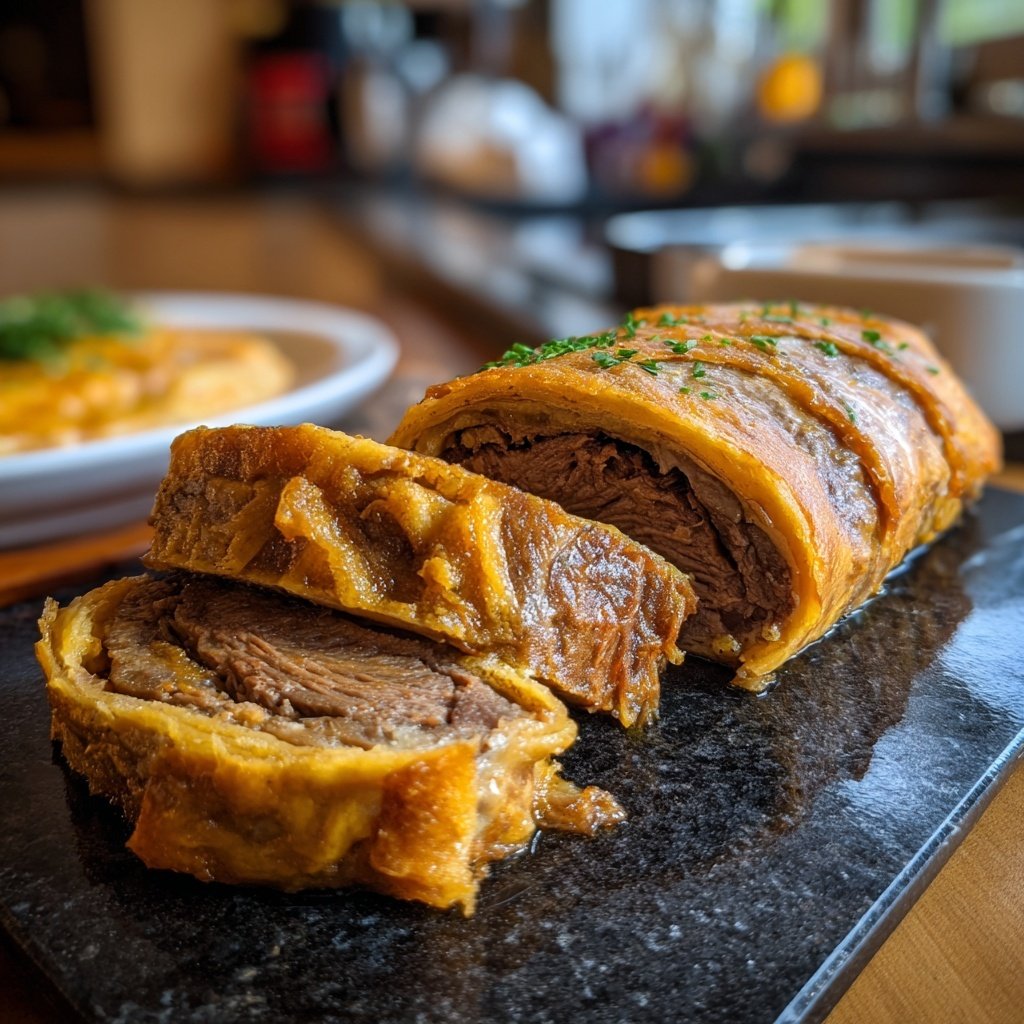 Hausmannskost Rinderrouladen mit Rahmsoße